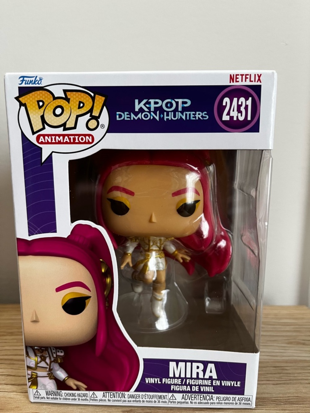 Funko Pop! Mira Vinyl Figure - Pink Hair, White & Gold Outfit